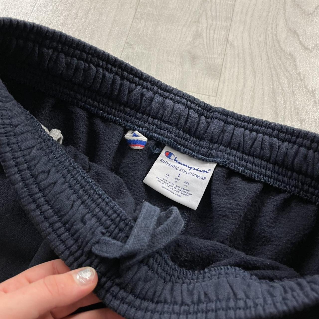 VINTAGE 00s CHAMPION BAGGY COTTON SWEATPANTS NAVY