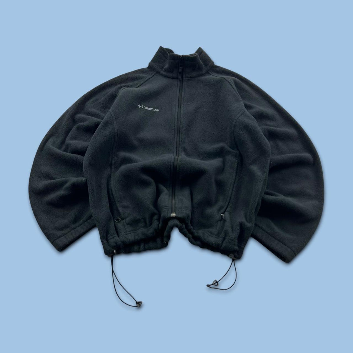 VINTAGE Y2K COLUMBIA ZIP UP FLEECE JACKET BLACK