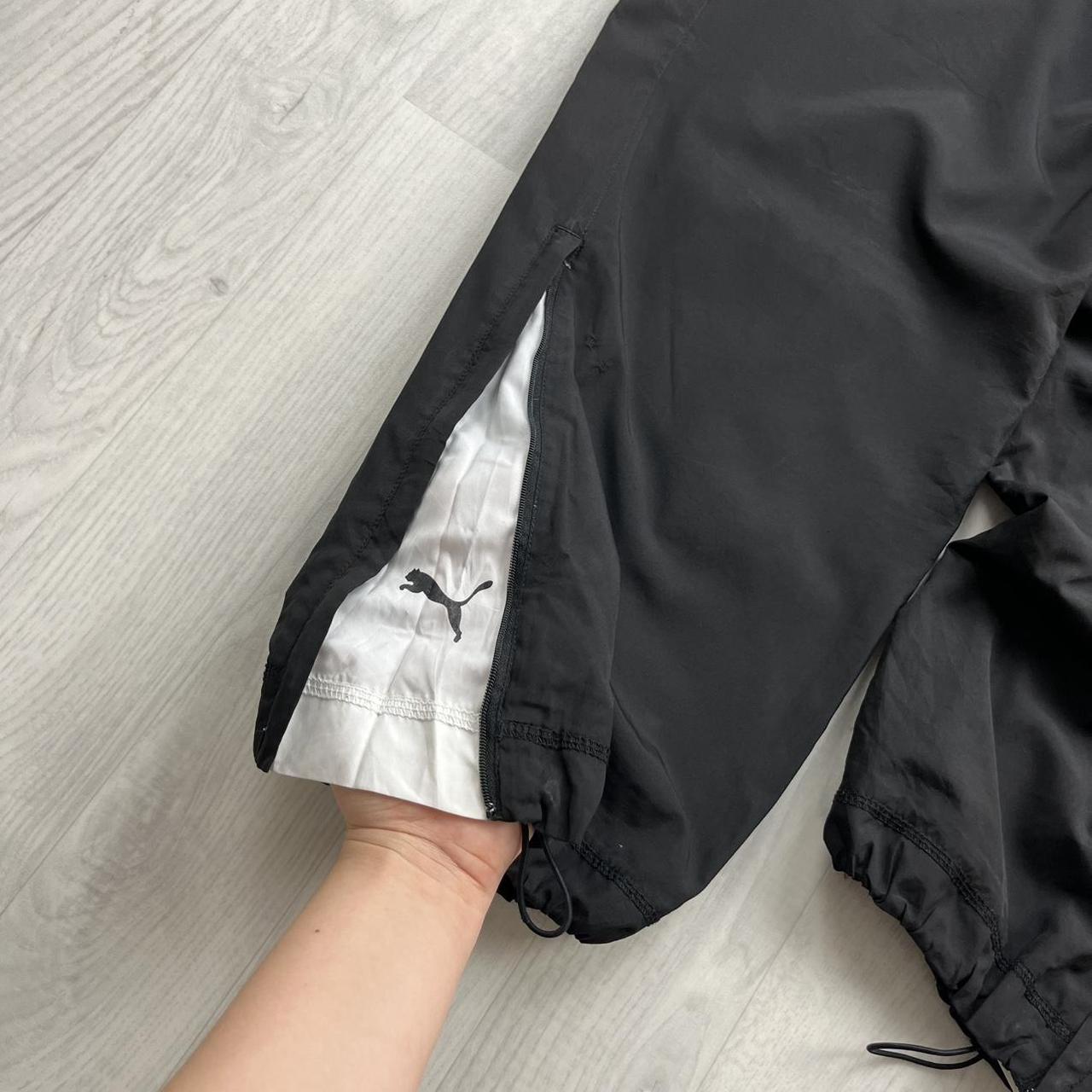 VINTAGE Y2K PUMA TECHNICAL BAGGY TRACKSUIT BOTTOMS BLACK