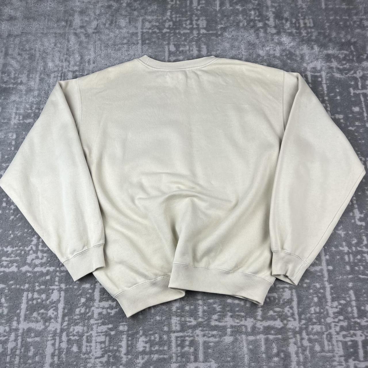 VINTAGE Y2K REEBOK SPELL OUT BOXY SWEATSHIRT CREAM