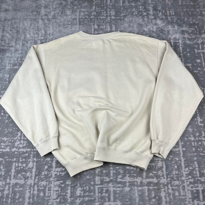 VINTAGE Y2K REEBOK SPELL OUT BOXY SWEATSHIRT CREAM