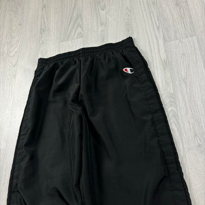 VINTAGE Y2K CHAMPION BAGGY TRACKSUIT BOTTOMS BLACK
