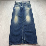 VINTAGE Y2K ENERGIE RULY BAGGY STRAIGHT LEG FADED JEANS BLUE