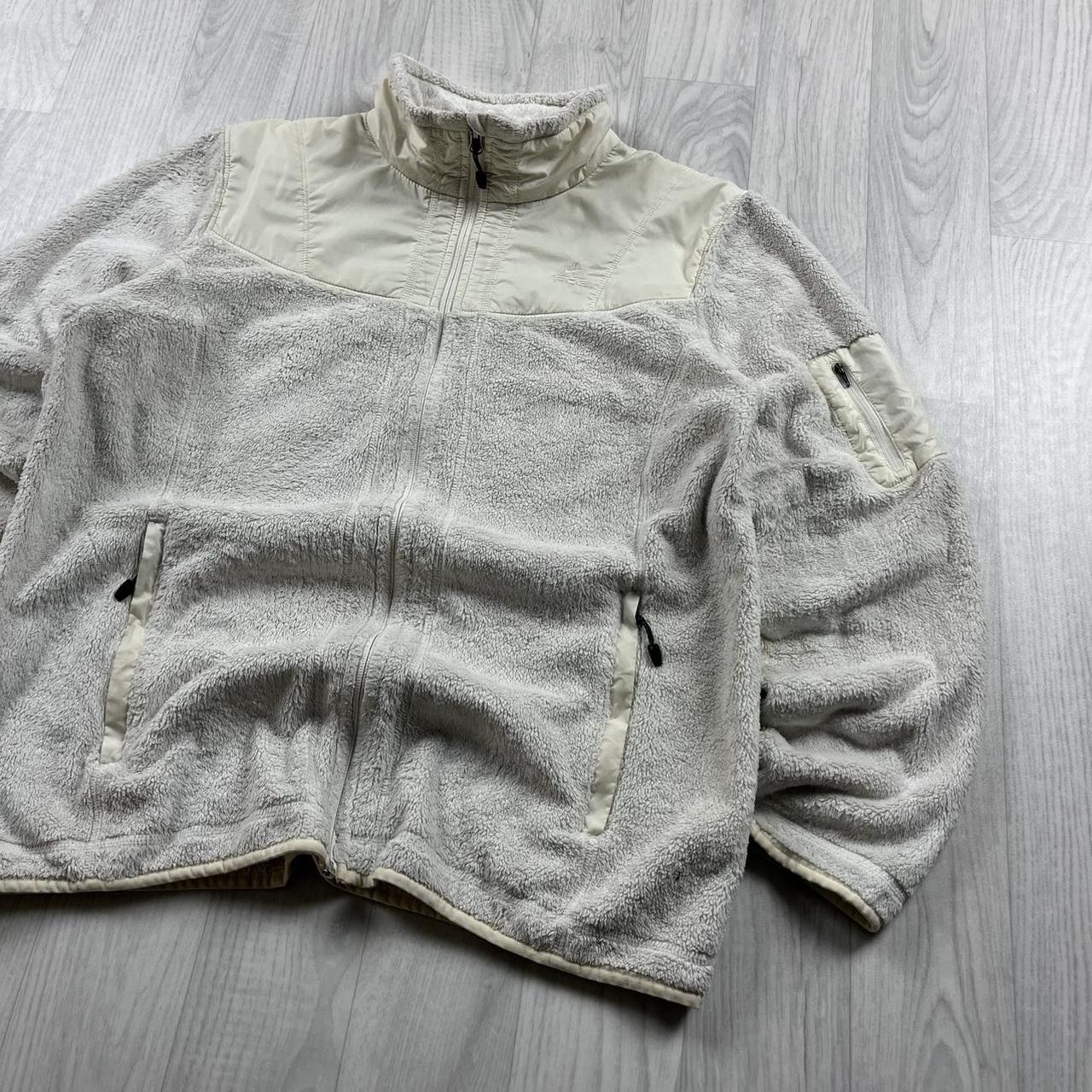 VINTAGE Y2K NIKE ACG ZIP UP TECHNICAL FLEECE WHITE CREAM