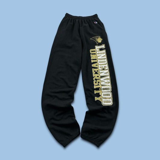 VINTAGE 00s CHAMPION COLLEGE COTTON SWEATPANTS BLACK