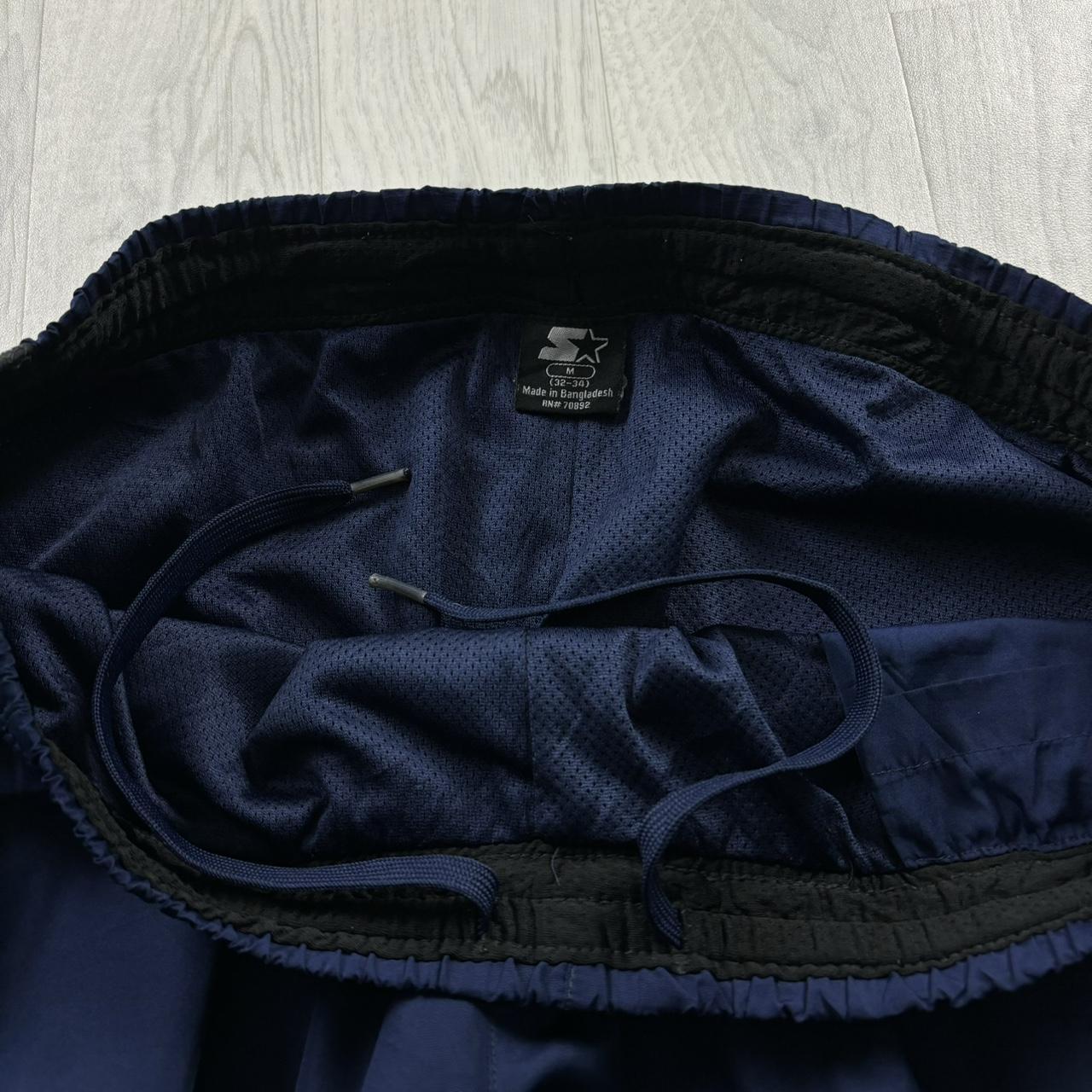 VINTAGE Y2K STARTER BAGGY TRACKSUIT BOTTOMS NAVY