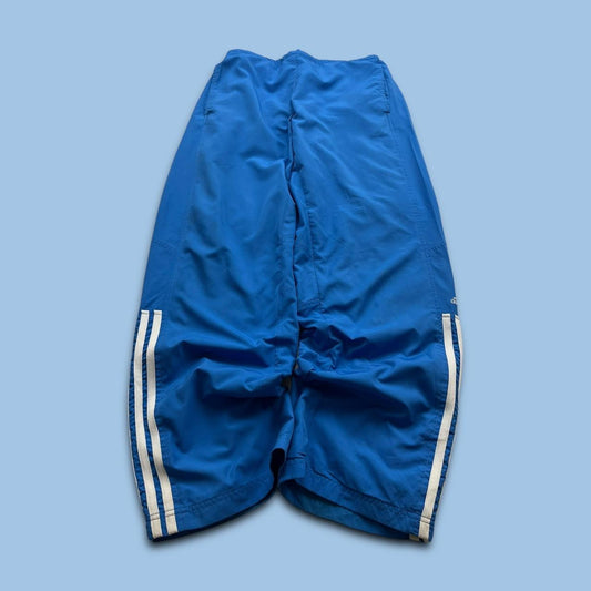 VINTAGE Y2K ADIDAS BAGGY TRACKSUIT BOTTOMS BLUE