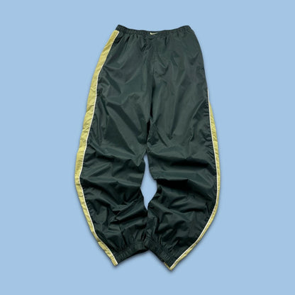 VINTAGE 90s NIKE BAGGY SHELL TRACKSUIT BOTTOMS GREEN