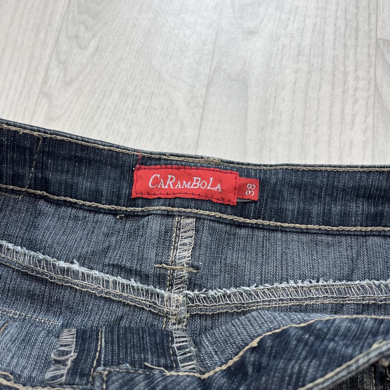 VINTAGE Y2K LOW RISE UTILITY DENIM MINI SKIRT BLUE WASH