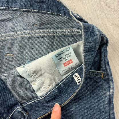 VINTAGE 00s WRANGLER BAGGY LOOSE JORTS BLUE