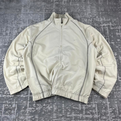 VINTAGE Y2K NIKE WINDBREAKER TRACKSUIT SPORTY JACKET CREAM