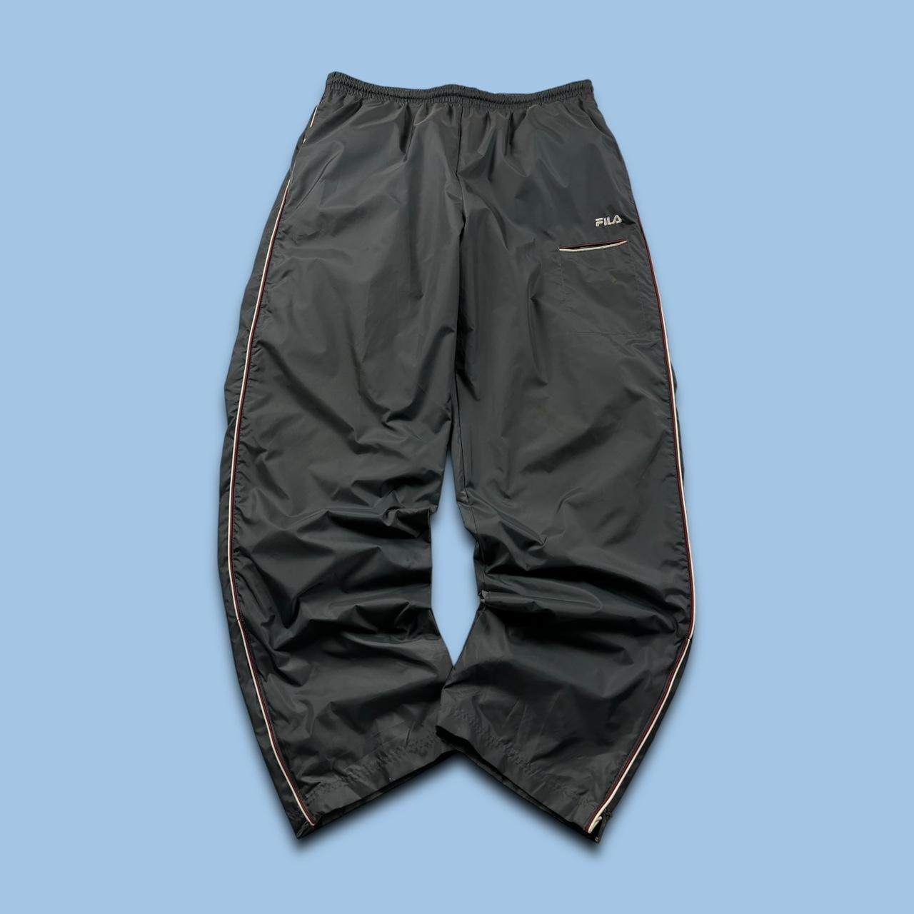 VINTAGE Y2K FILA BAGGY TRACKSUIT BOTTOMS GREY