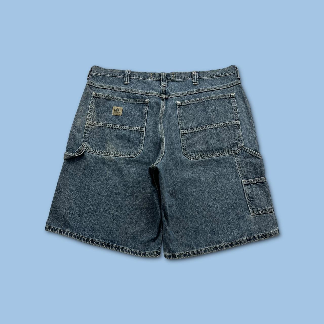 VINTAGE Y2K LEE BAGGY CARPENTER JORTS BLUE / NAVY