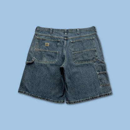 VINTAGE Y2K LEE BAGGY CARPENTER JORTS BLUE / NAVY