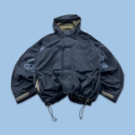 VINTAGE Y2K HELLY HANSEN TECHNICAL UTILITY SKI JACKET NAVY BLUE