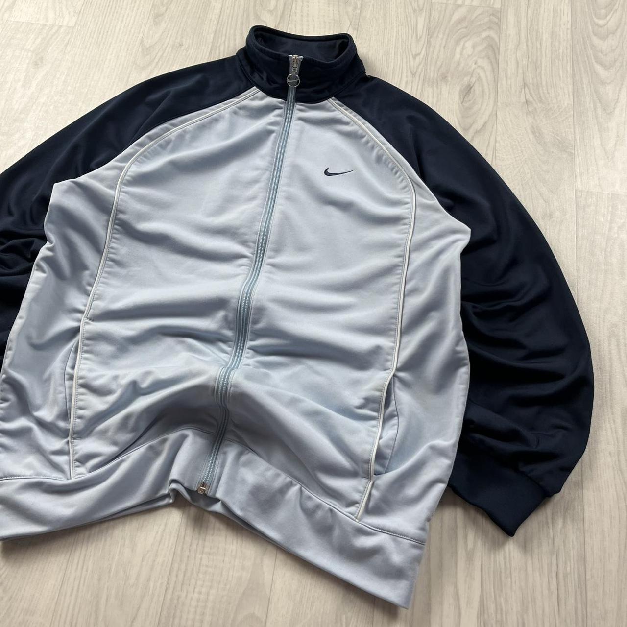 VINTAGE 00s NIKE ZIP UP TRACK JACKET BLUE