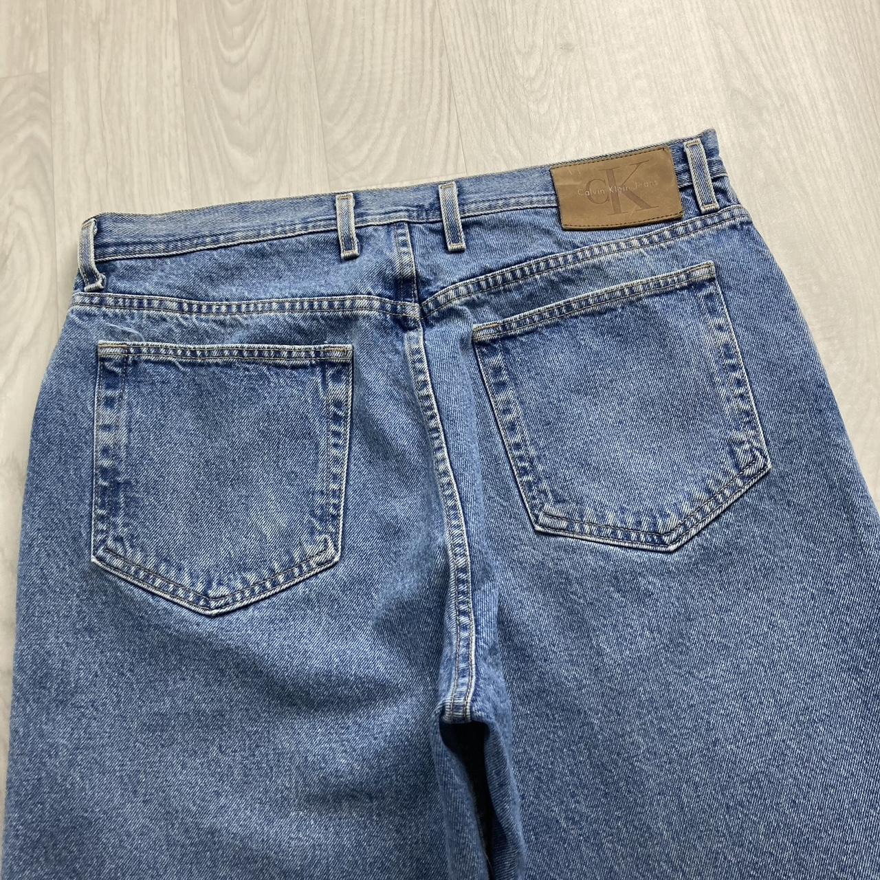 VINTAGE CALVIN KLEIN BAGGY LOOSE SKATER HIP HOP JORTS BLUE (34w)