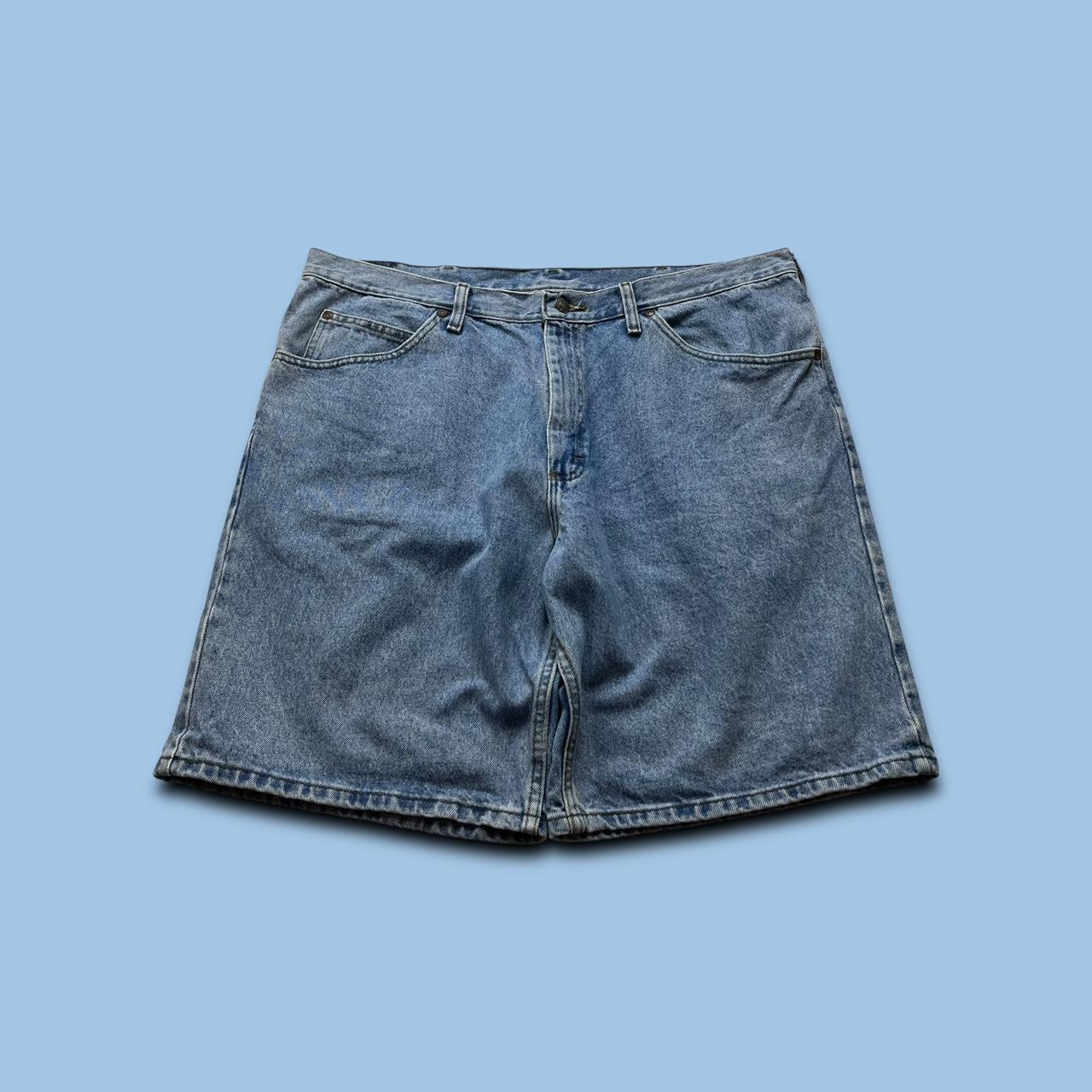 VINTAGE Y2K LEE BAGGY JORTS BLUE
