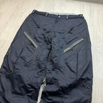 VINTAGE Y2K NO FEAR BAGGY SKI PANTS SALOPETTES NAVY