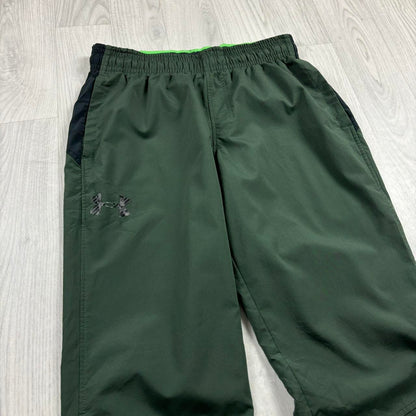 UNDER ARMOUR BAGGY TRACKSUIT BOTTOMS GREEN