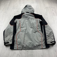 VINTAGE Y2K COLUMBIA UTILITY SKI JACKET GREY BLACK