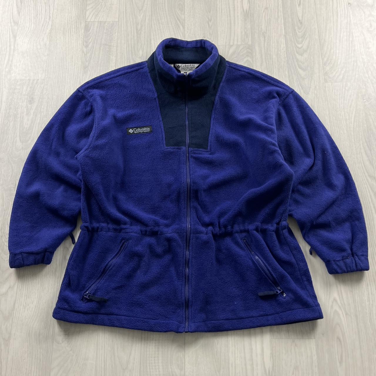 VINTAGE Y2K COLUMBIA ZIP UP TECHNICAL SKI FLEECE PURPLE