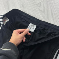 VINTAGE Y2K ADIDAS SIDE STRIPE POPPER TRACKSUIT BOTTOMS BLACK