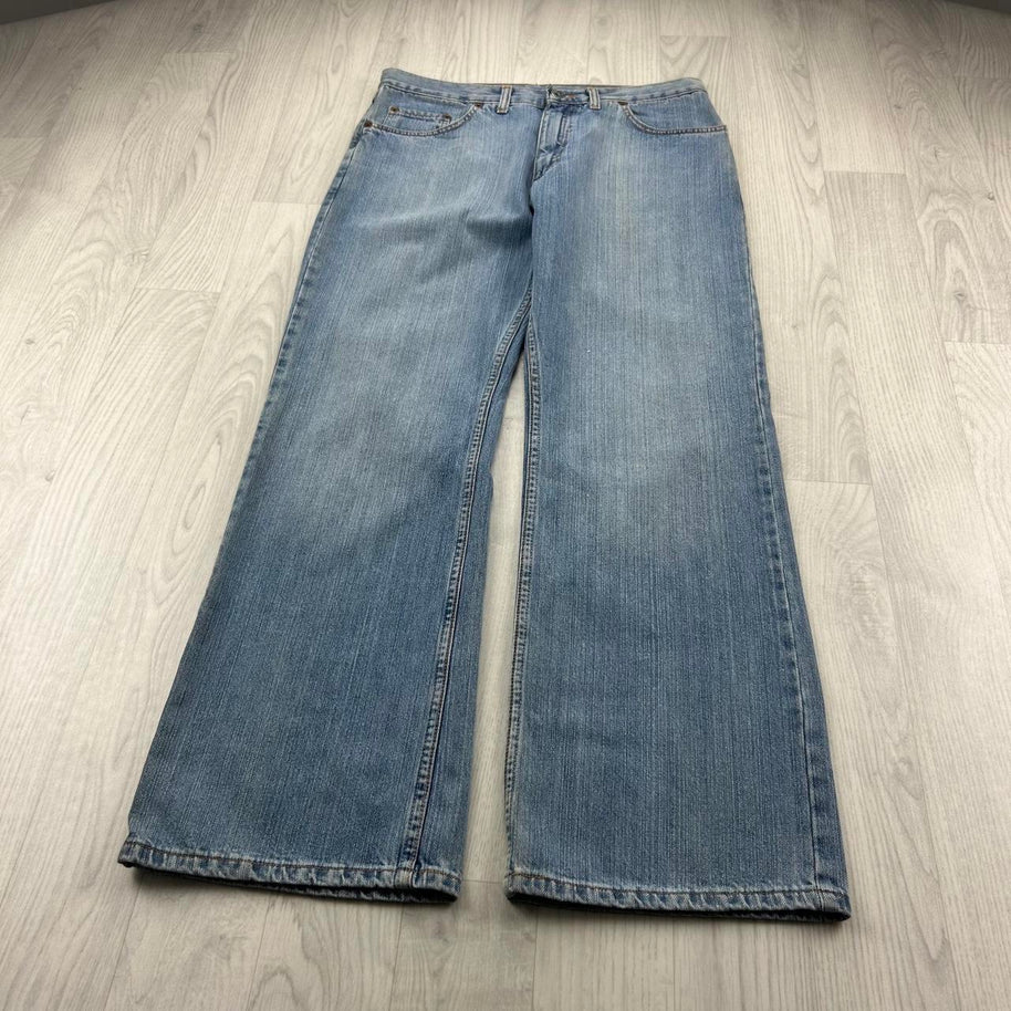 VINTAGE Y2K MUSTANG BAGGY JEANS BLUE
