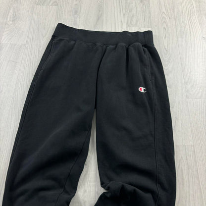 CHAMPION REVERSE WEAVE COTTON SWEATPANTS BLACK