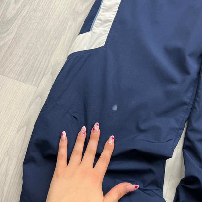 VINTAGE Y2K NIKE TECHNICAL BAGGY TRACKSUIT BOTTOMS NAVY
