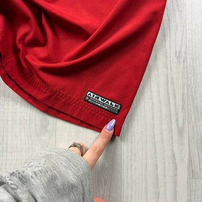 VINTAGE Y2K AIRWALK SHORT SLEEVE SHIRT RED