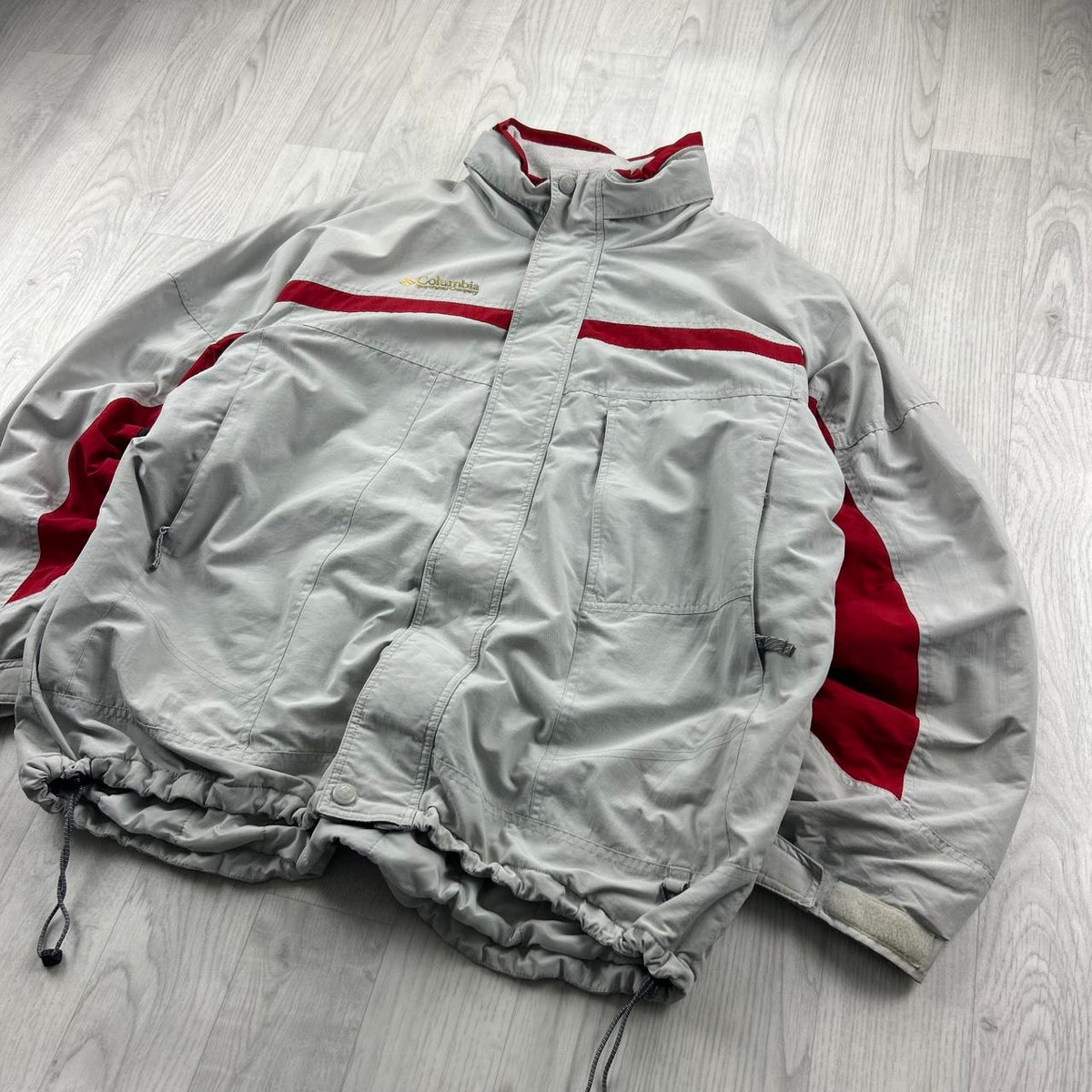 VINTAGE Y2K COLUMBIA TECHNICAL UTILITY SKI JACKET GREY