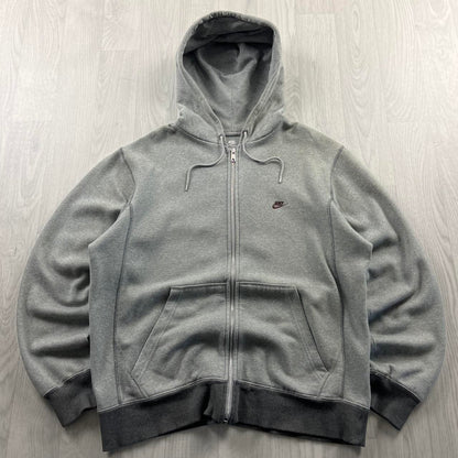VINTAGE Y2K NIKE ZIP HOODIE GREY