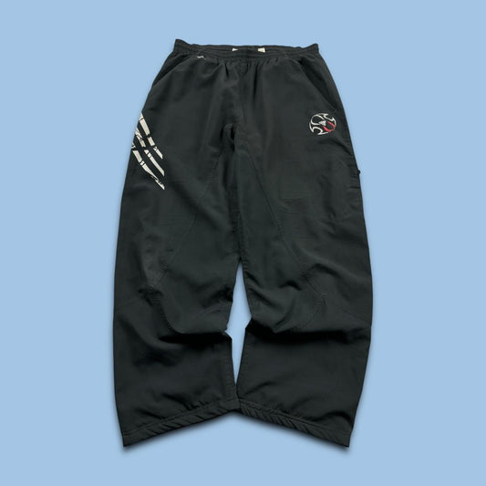 VINTAGE Y2K ADIDAS BAGGY TRACKSUIT BOTTOMS BLACK