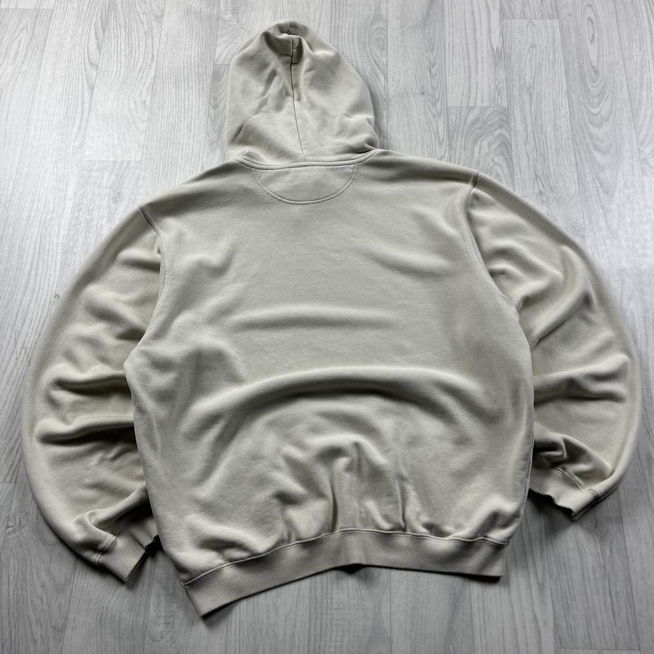 VINTAGE Y2K NIKE SMALL LOGO BOXY HOODIE CREAM