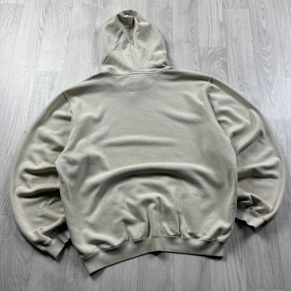 VINTAGE Y2K NIKE SMALL LOGO BOXY HOODIE CREAM