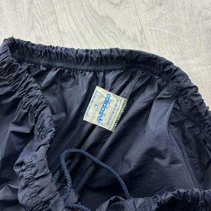 VINTAGE 90s ADIDAS BAGGY TRACKSUIT BOTTOMS NAVY