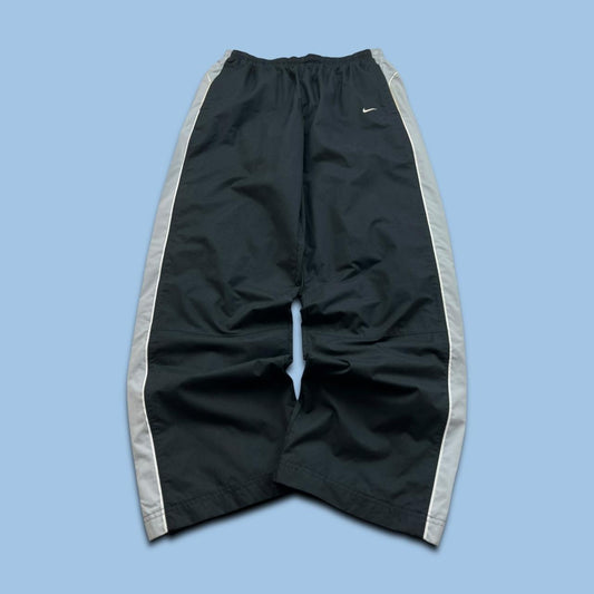 VINTAGE Y2K NIKE WIDE LEG SPORTY TRACKSUIT BOTTOMS BLACK