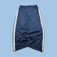 VINTAGE Y2K NIKE BASKETBALL BAGGY TRACKSUIT BOTTOMS NAVY