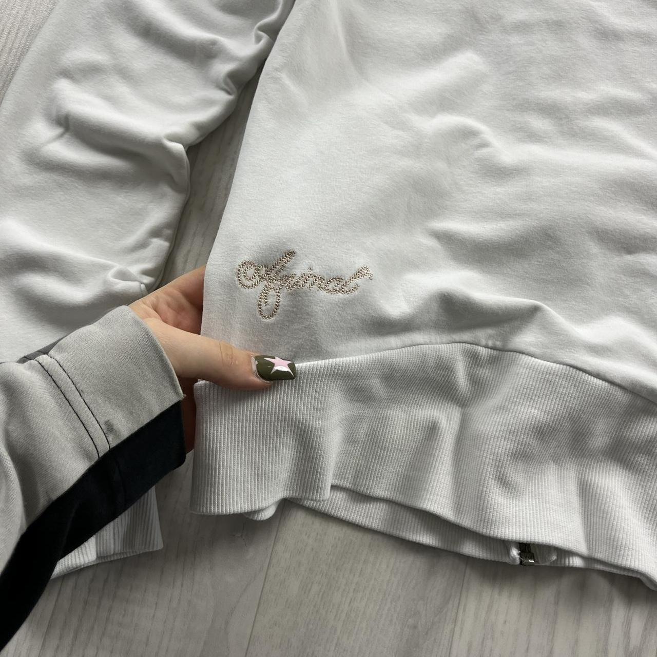 VINTAGE Y2K ANIMAL ZIP HOODIE WHITE