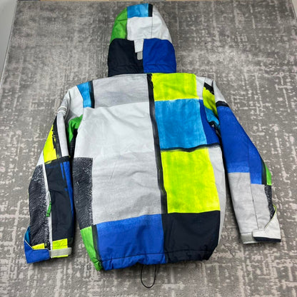 VINTAGE Y2K QUIKSILVER SKI JACKET WHITE BLUE