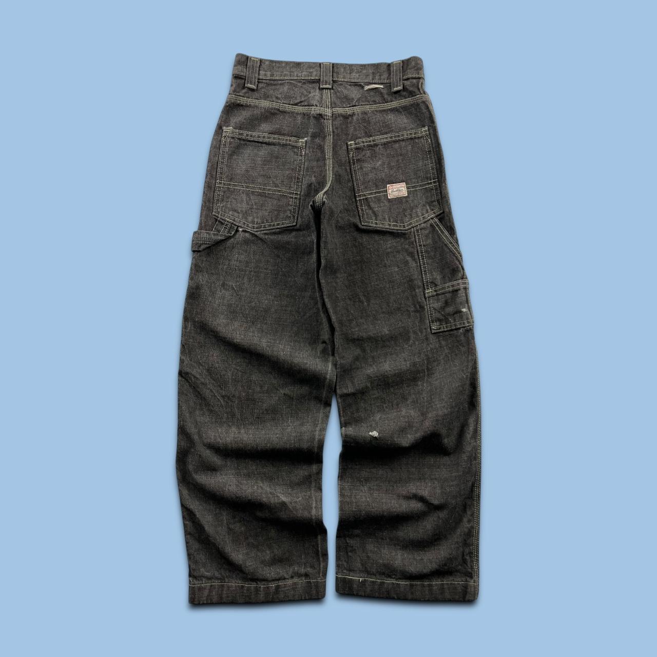 VINTAGE LEVIS STRAIGHT LEG CARPENTER JEANS FADED BLACK