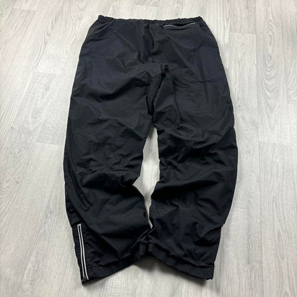 VINTAGE Y2K ADIDAS BAGGY LOW RISE TRACKSUIT BOTTOMS BLACK