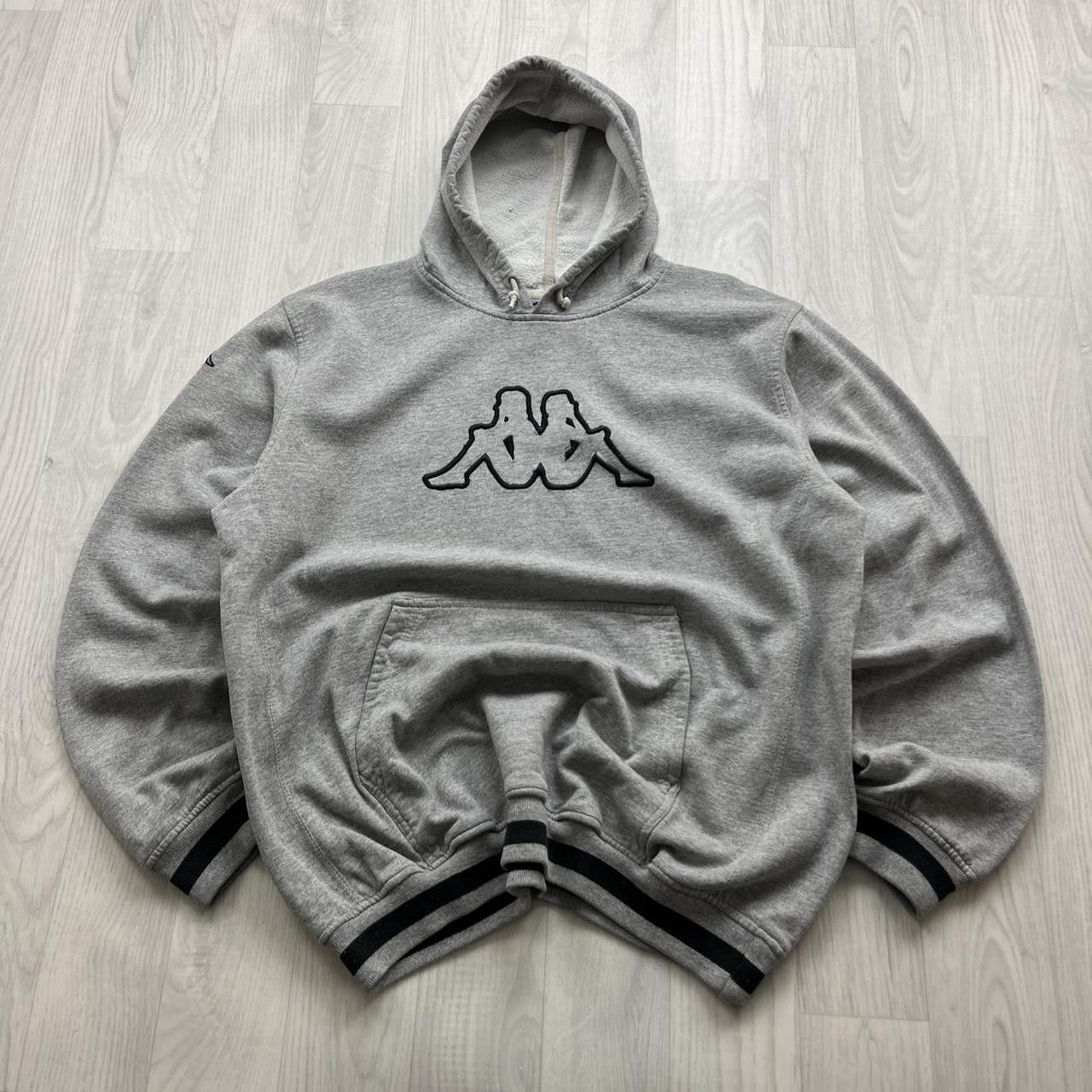 VINTAGE Y2K KAPPA HOODIE GREY