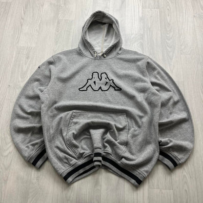 VINTAGE Y2K KAPPA HOODIE GREY