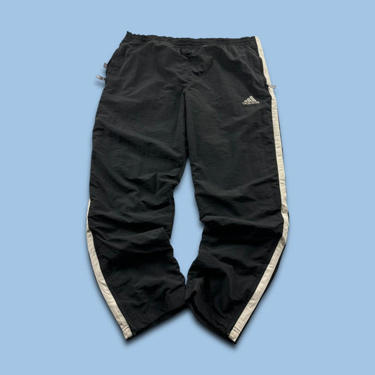VINTAGE Y2K ADIDAS BAGGY TRACKSUIT BOTTOMS BLACK