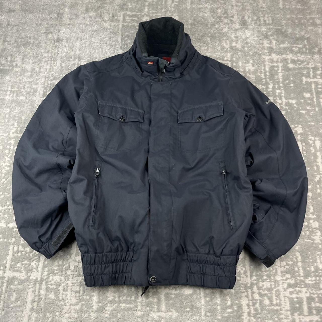 VINTAGE 00s QUIKSILVER UTILITY BOMBER JACKET BLACK