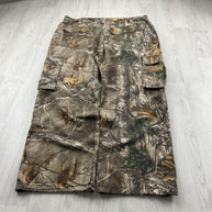 VINTAGE REALTREE WIDE LEG CAMO CARGO PANTS