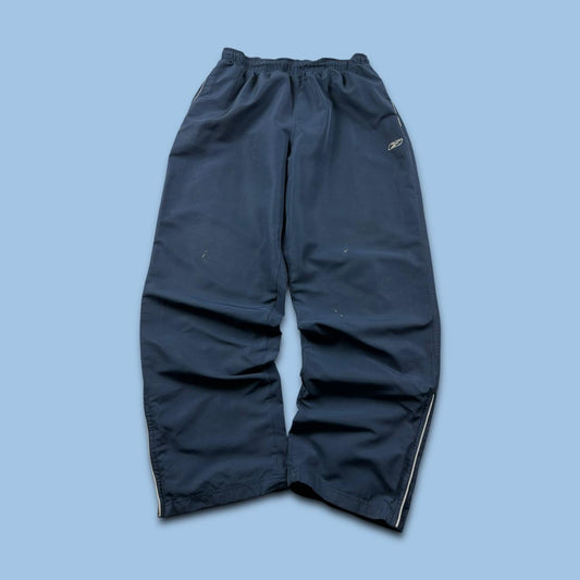 VINTAGE Y2K REEBOK BAGGY TRACKSUIT BOTTOMS NAVY