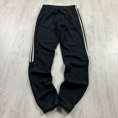 ADIDAS CUFFED COTTON SWEATPANTS BLACK
